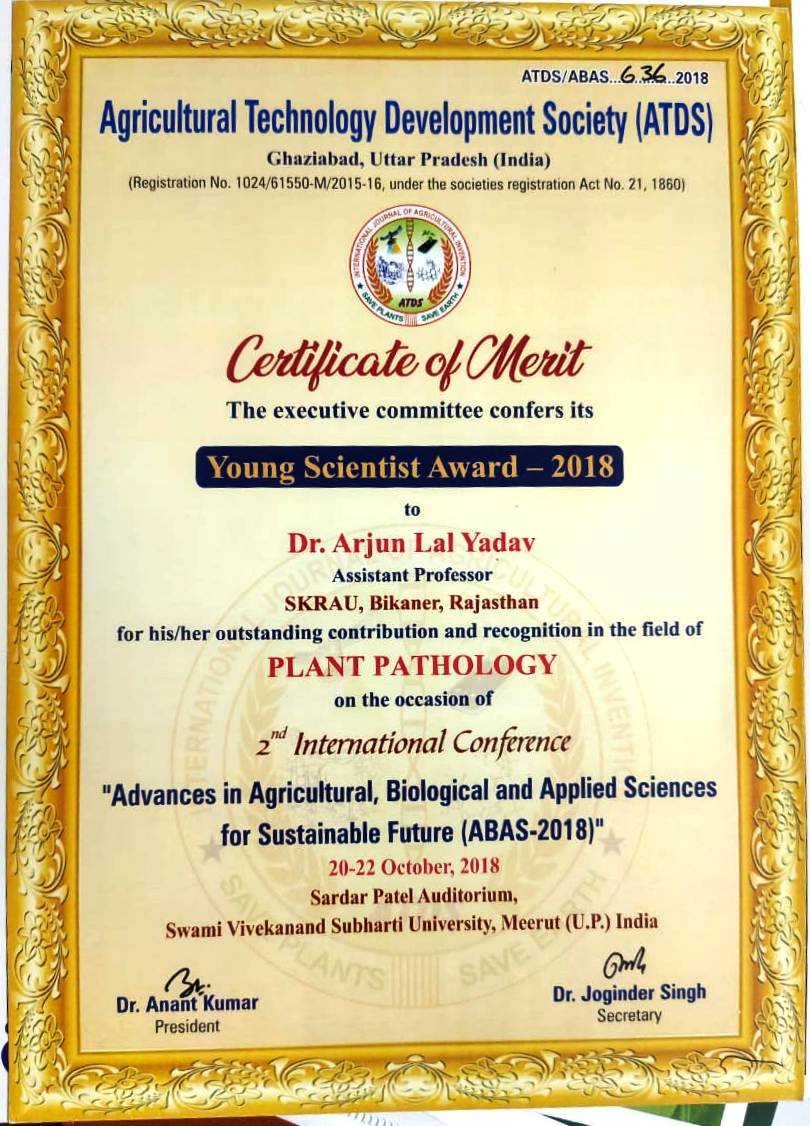 Young Scientist Award